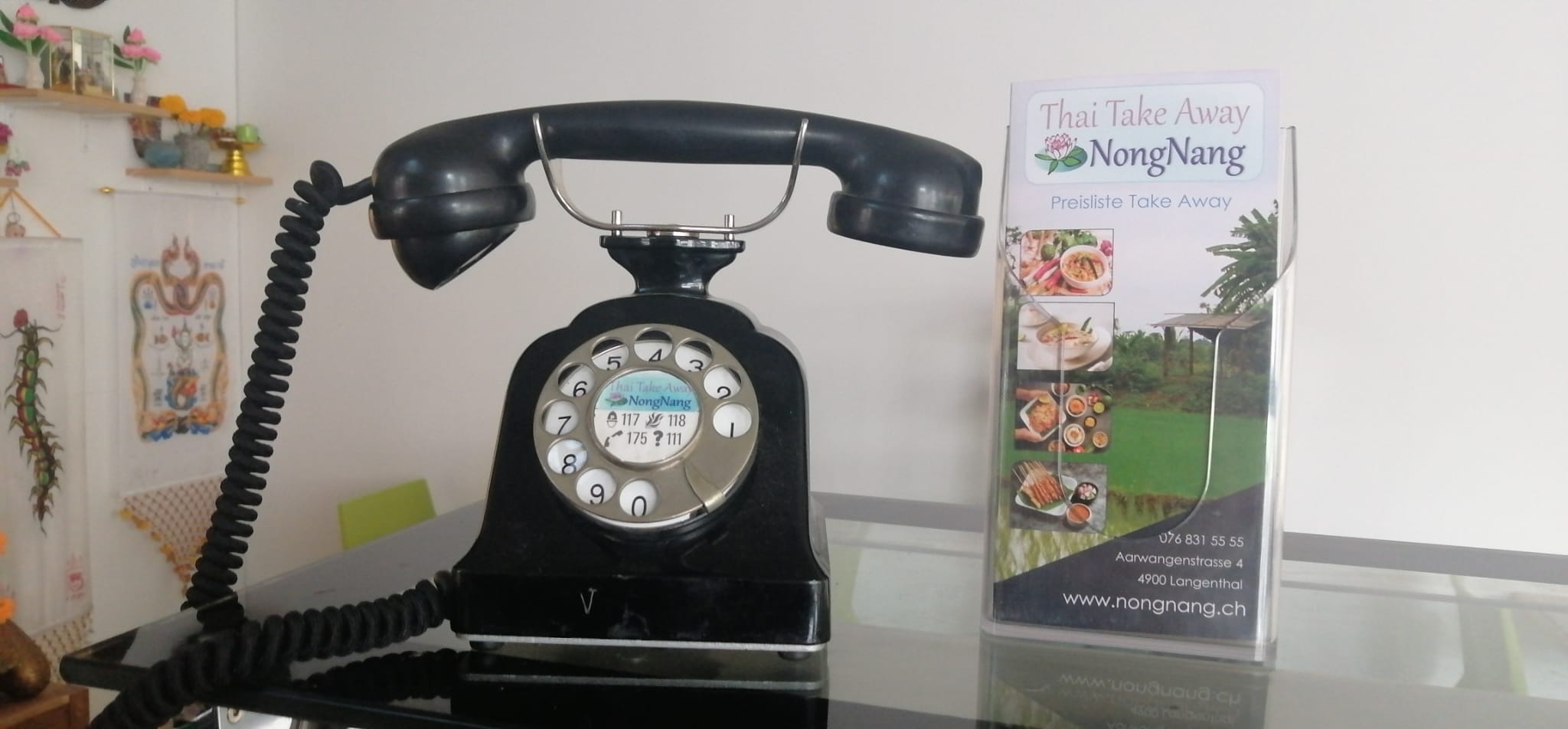 Festnetztelefon NongNang Thai Take Away Rufen Sie uns an | NongNang Thai Take Away Langenthal