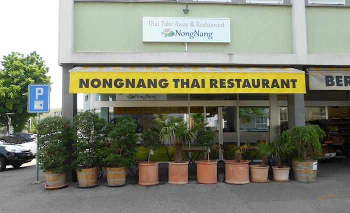 Nong Nang Thai Take Away Aussenansicht des NongNang Thai Restaurant in Langenthal